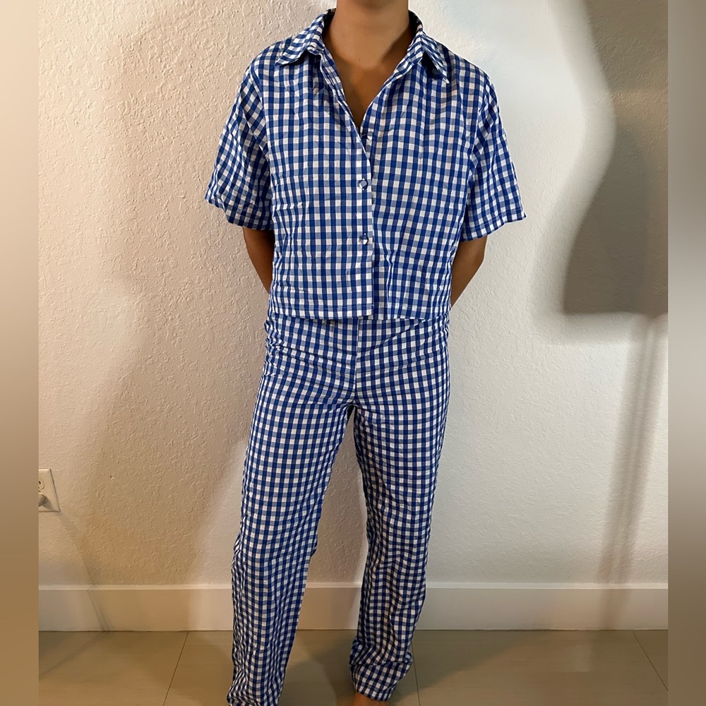 Gingham Pant and Top set
